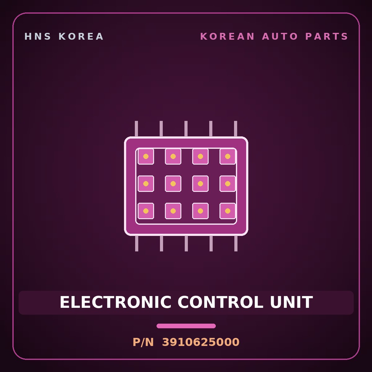 Genuine Mobis ELECTRONIC CONTROL UNIT 3910625000 for Lotze 2009 HNS Parts Korea