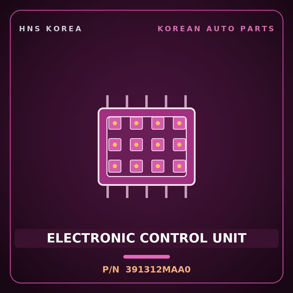 Genuine Mobis ELECTRONIC CONTROL UNIT 391312MAA0 for Sportage 2022 HNS Parts Korea