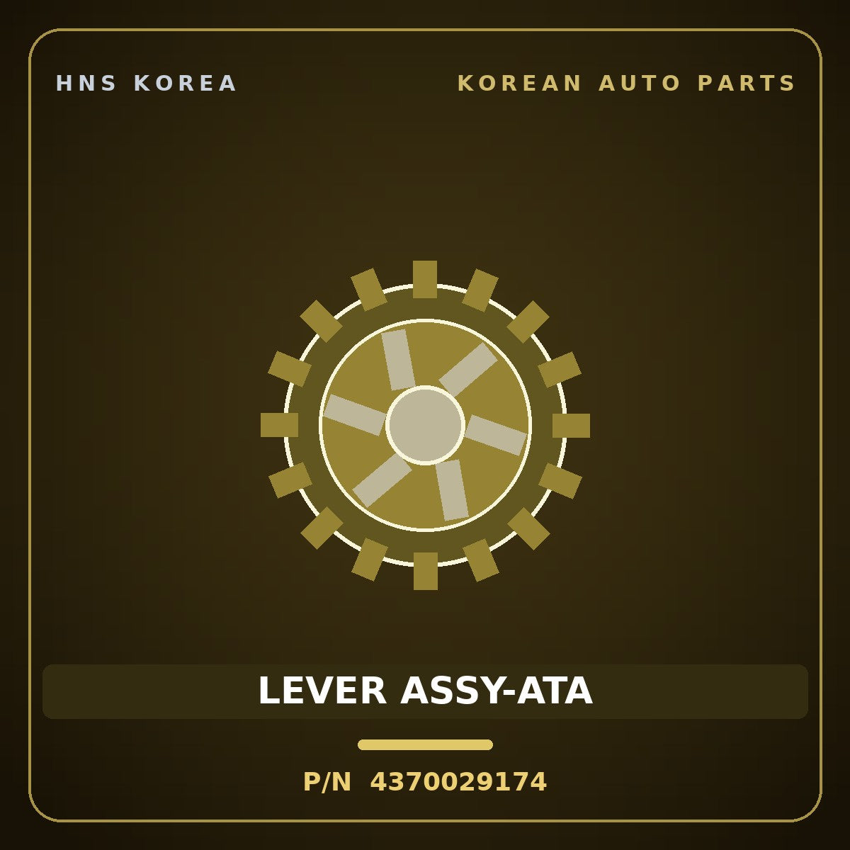 Genuine Mobis LEVER ASSY-ATA 4370029174 for Elantra 1996 HNS Parts Korea