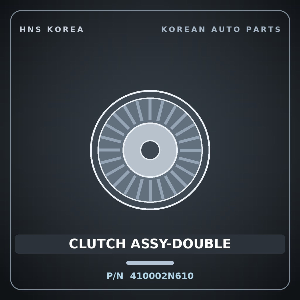 Genuine Mobis CLUTCH ASSY-DOUBLE 410002N610 for Santa Fe 2019 HNS Parts Korea