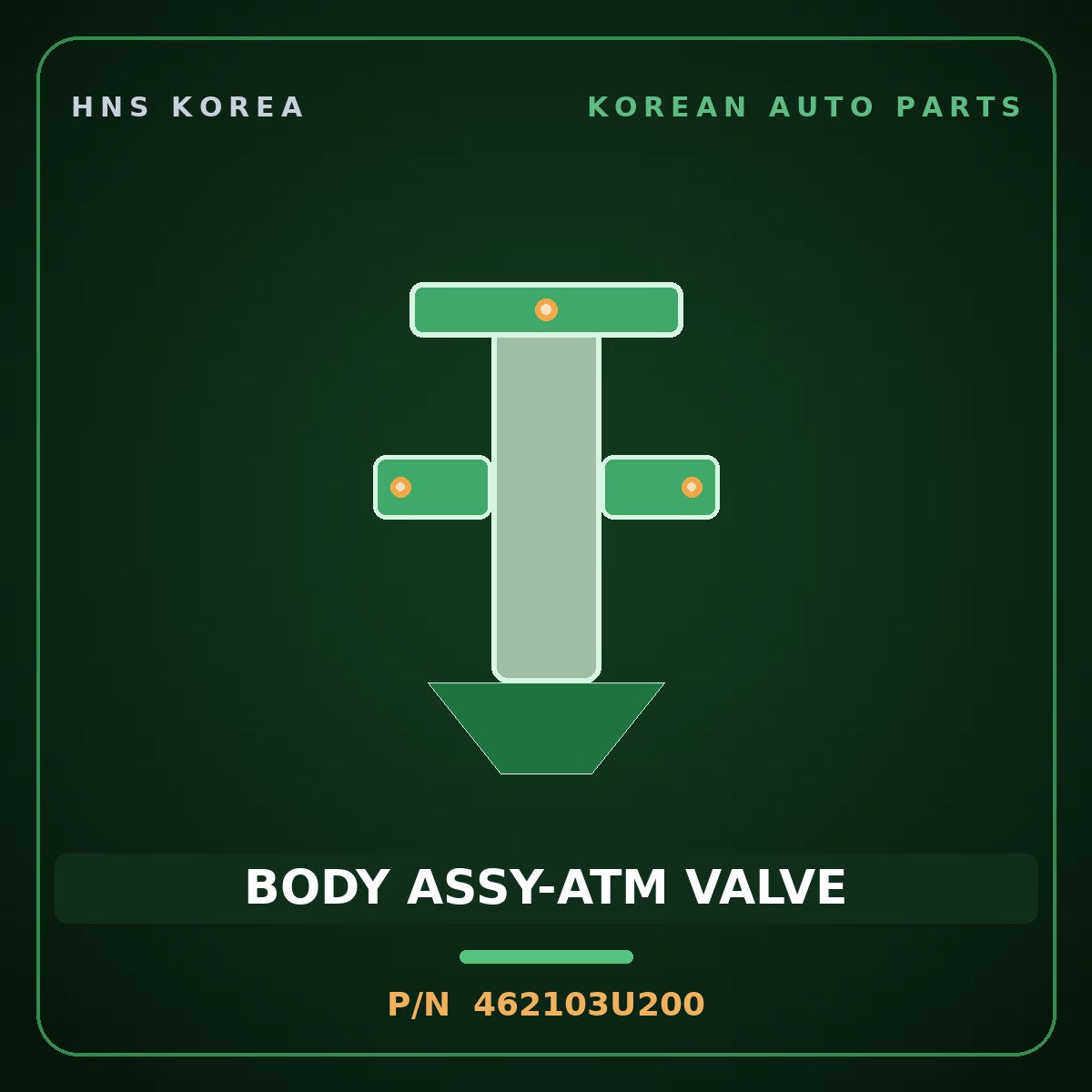 Genuine Mobis BODY ASSY-ATM VALVE 462103U200 for Grandeur 2025 HNS Parts Korea