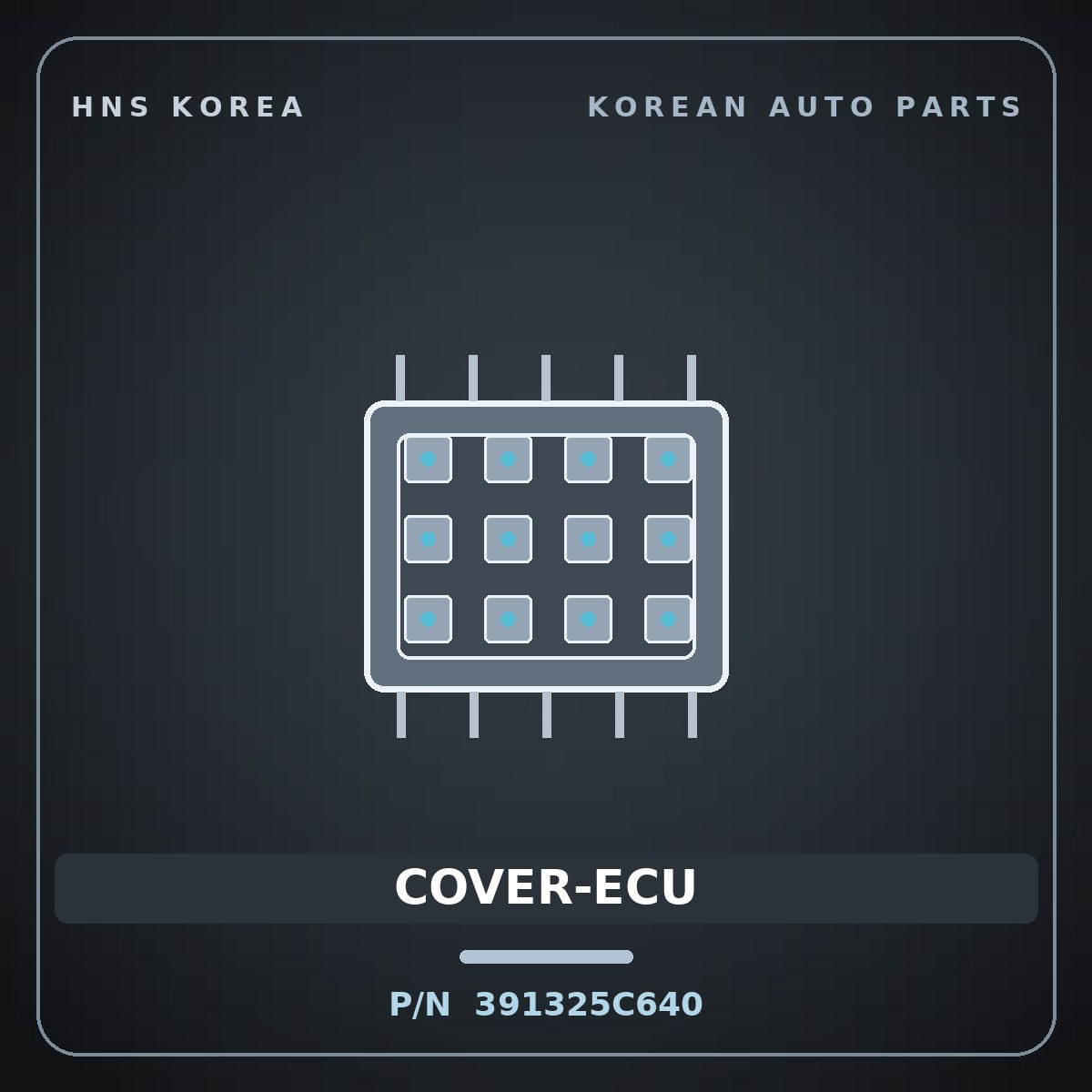 Genuine Mobis COVER-ECU 391325C640 for Aero City 2008 HNS Parts Korea