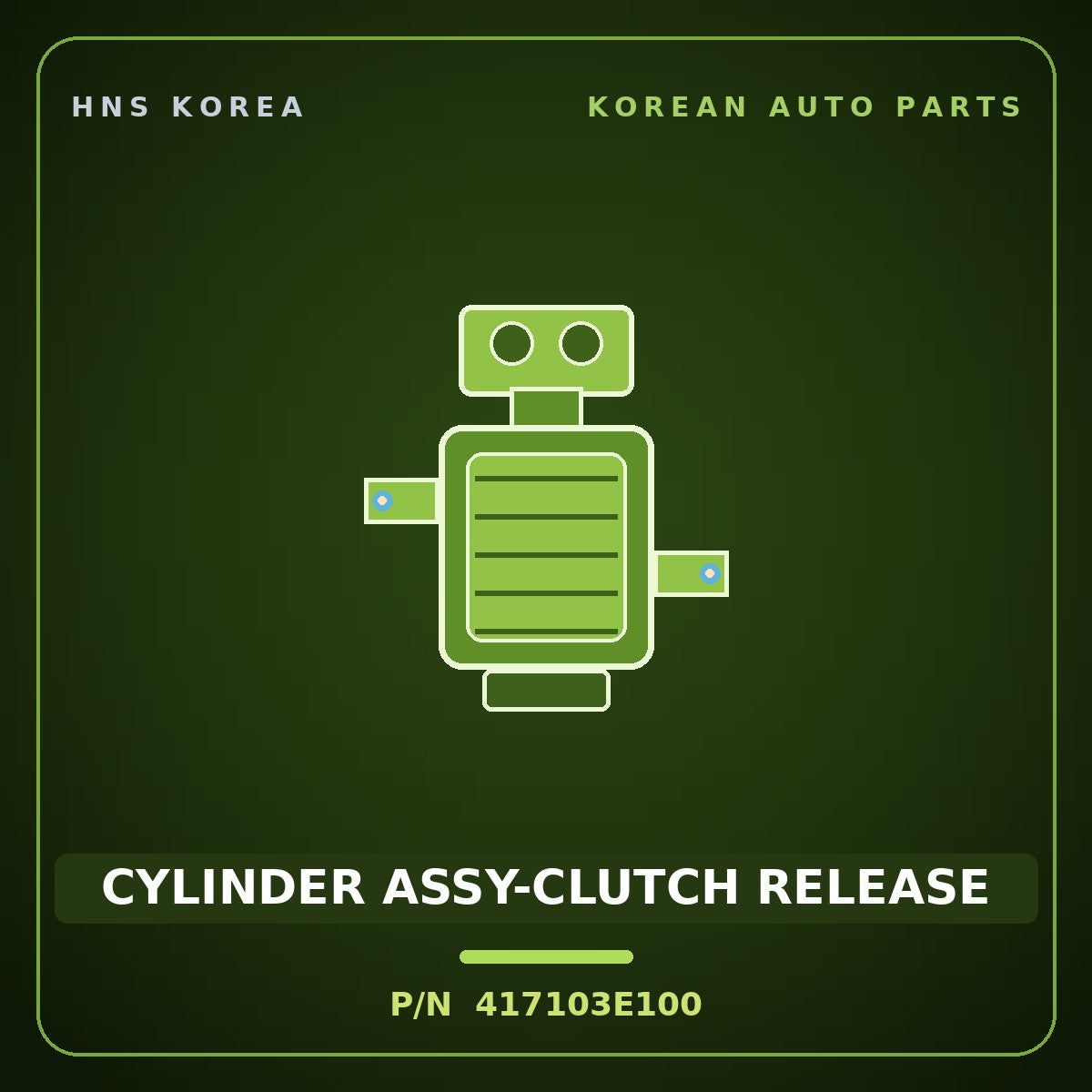Genuine Mobis CYLINDER ASSY-CLUTCH RELEASE 417103E100 for Sorento 2002 HNS Parts Korea
