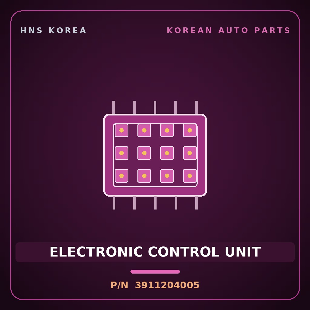 Genuine Mobis ELECTRONIC CONTROL UNIT 3911204005 for Morning 2011 HNS Parts Korea