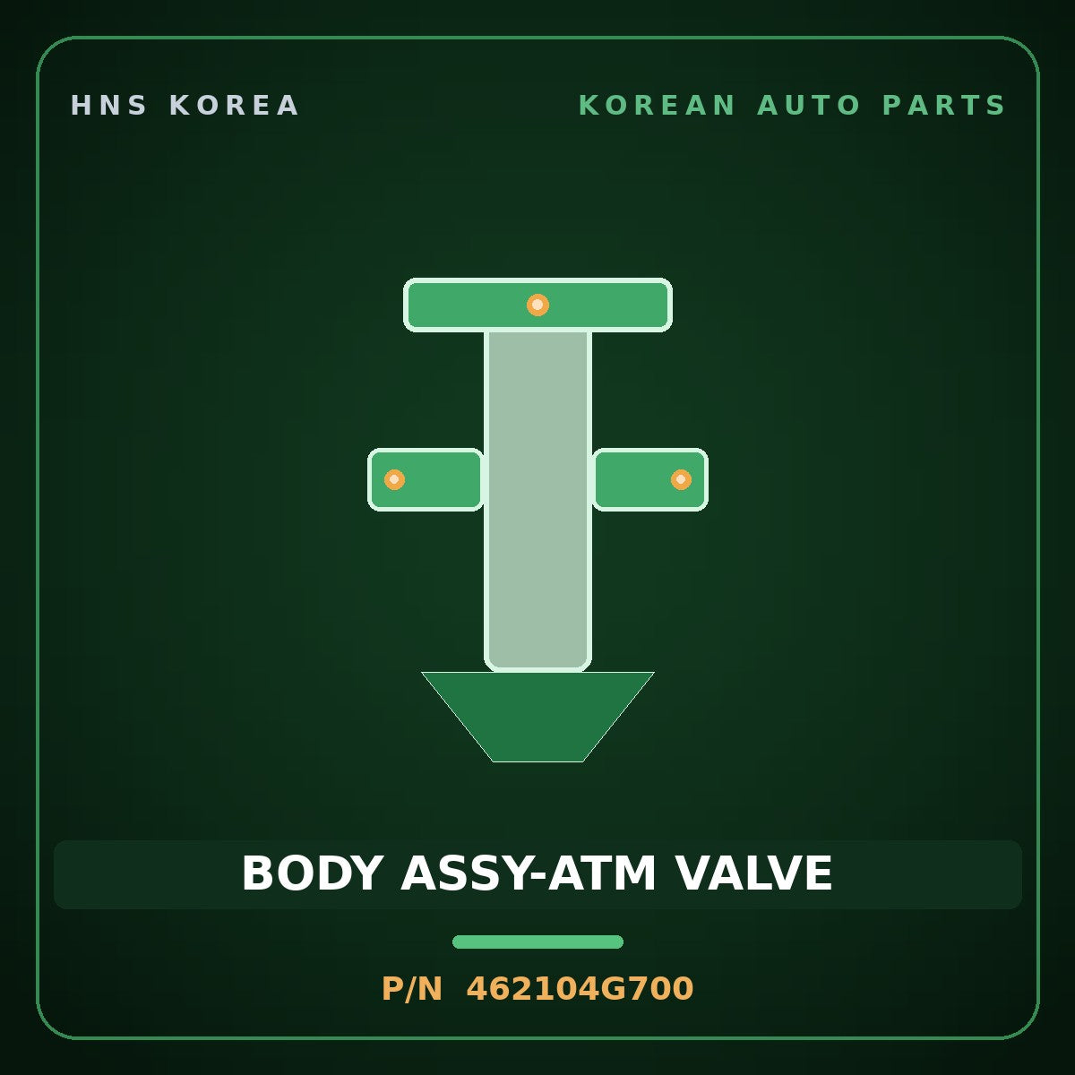 Genuine Mobis BODY ASSY-ATM VALVE 462104G700 for Grandeur 2023 HNS Parts Korea