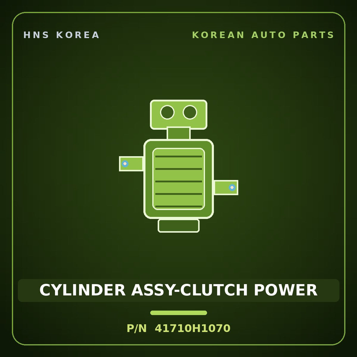 Genuine Mobis CYLINDER ASSY-CLUTCH POWER 41710H1070 for Terracan 2000 HNS Parts Korea