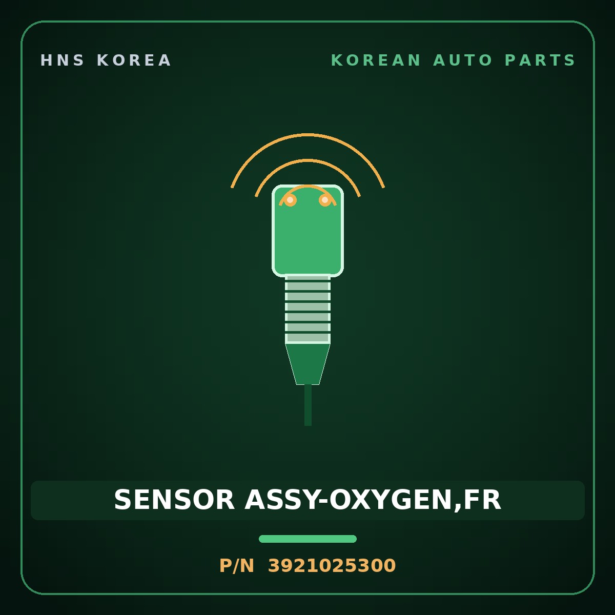 Genuine Mobis SENSOR ASSY-OXYGEN,FR 3921025300 for Carens 2004 HNS Parts Korea