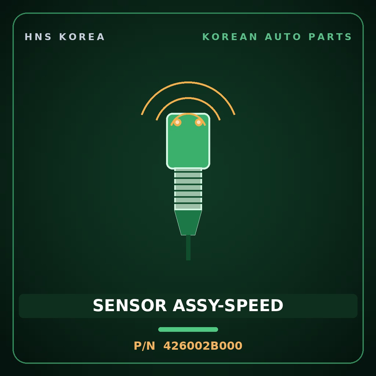 Genuine Mobis SENSOR ASSY-SPEED 426002B000 for Avante 2016 HNS Parts Korea