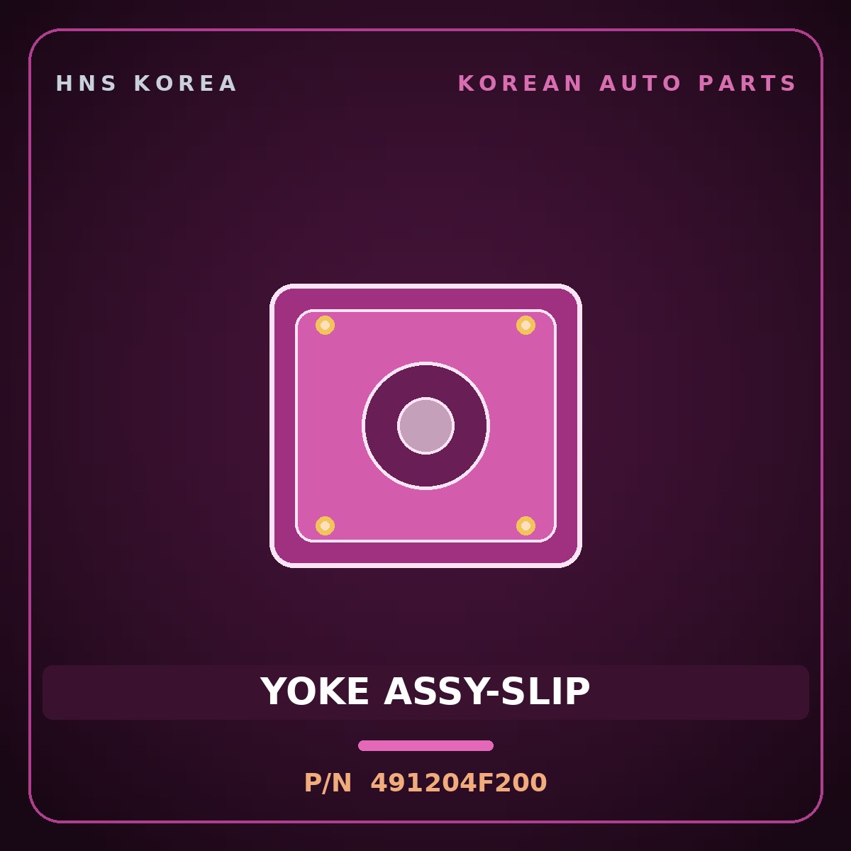Genuine Mobis YOKE ASSY-SLIP 491204F200 for Porter 2004 HNS Parts Korea