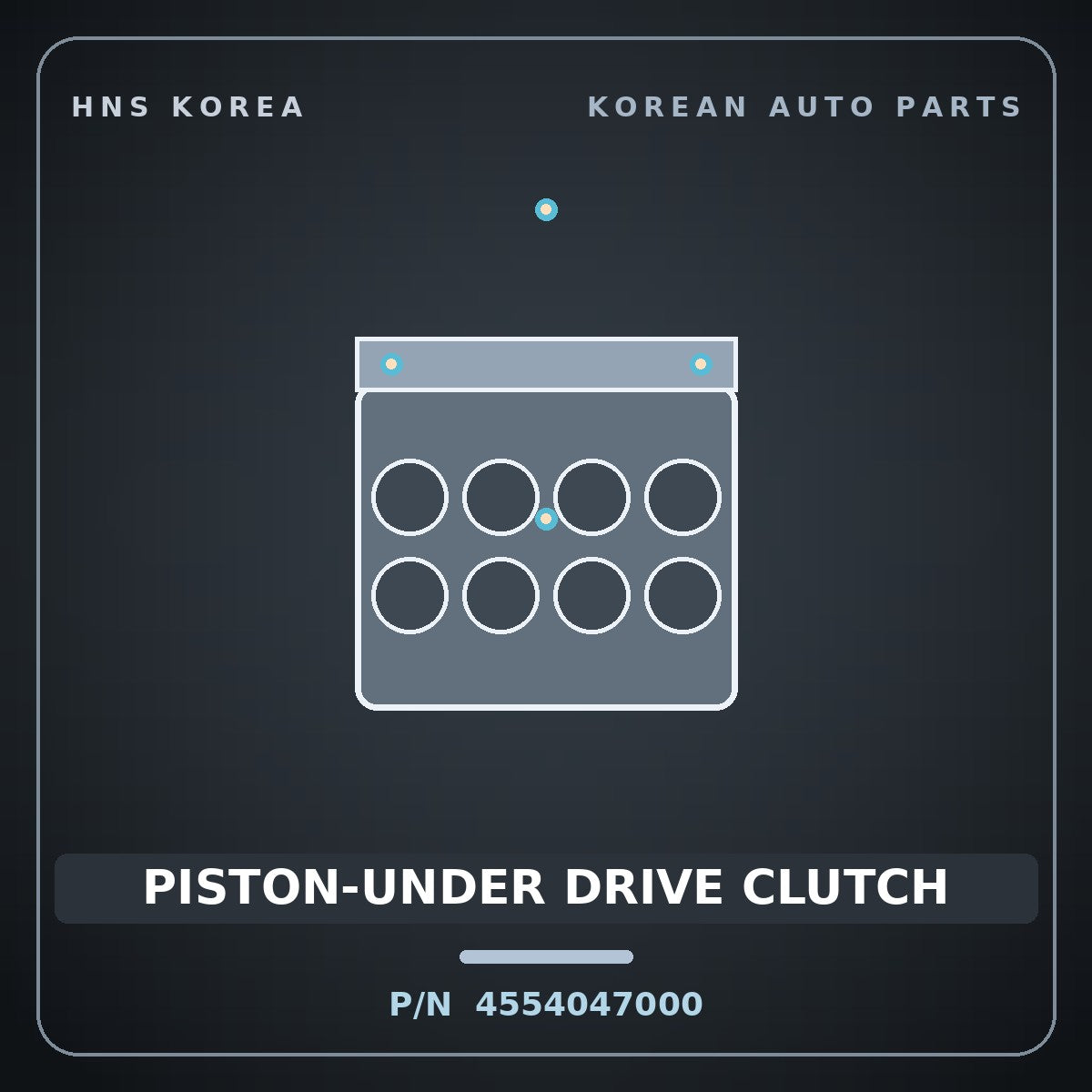 Genuine Mobis PISTON-UNDER DRIVE CLUTCH 4554047000 for G70 2016 HNS Parts Korea