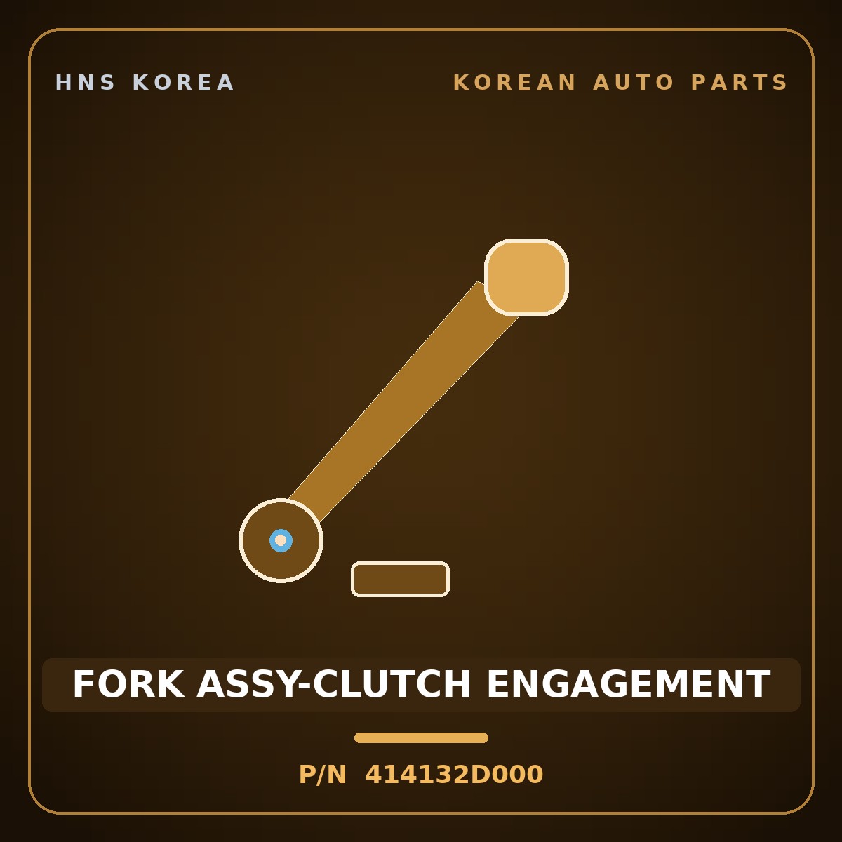 Genuine Mobis FORK ASSY-CLUTCH ENGAGEMENT 414132D000 for Accent 2012 HNS Parts Korea