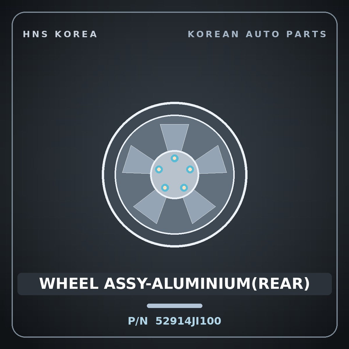 Genuine Mobis WHEEL ASSY-ALUMINIUM(REAR) 52914JI100 for G80 2021 HNS Parts Korea
