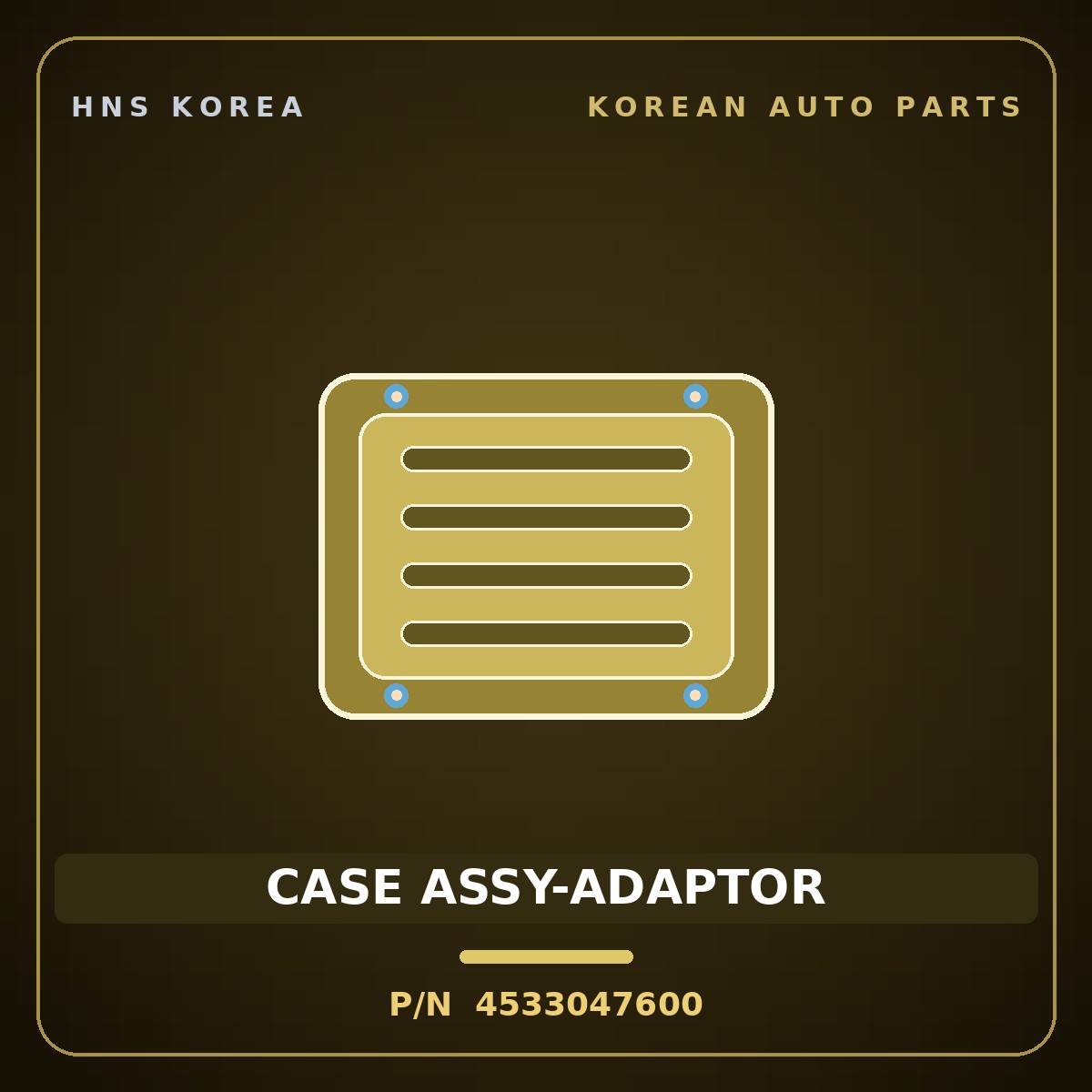 Genuine Mobis CASE ASSY-ADAPTOR 4533047600 for G80 2020 HNS Parts Korea