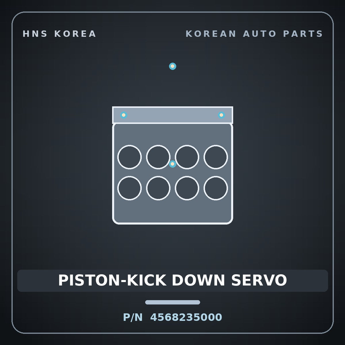 Genuine Mobis PISTON-KICK DOWN SERVO 4568235000 for Elantra 1996 HNS Parts Korea