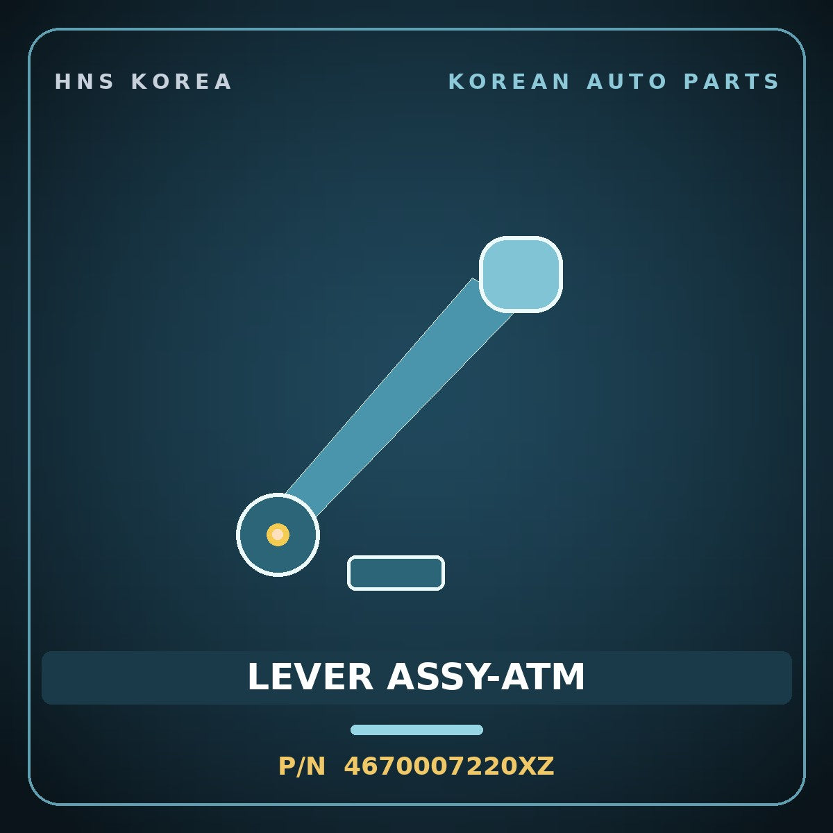 Genuine Mobis LEVER ASSY-ATM 4670007220XZ for Morning 2008 HNS Parts Korea