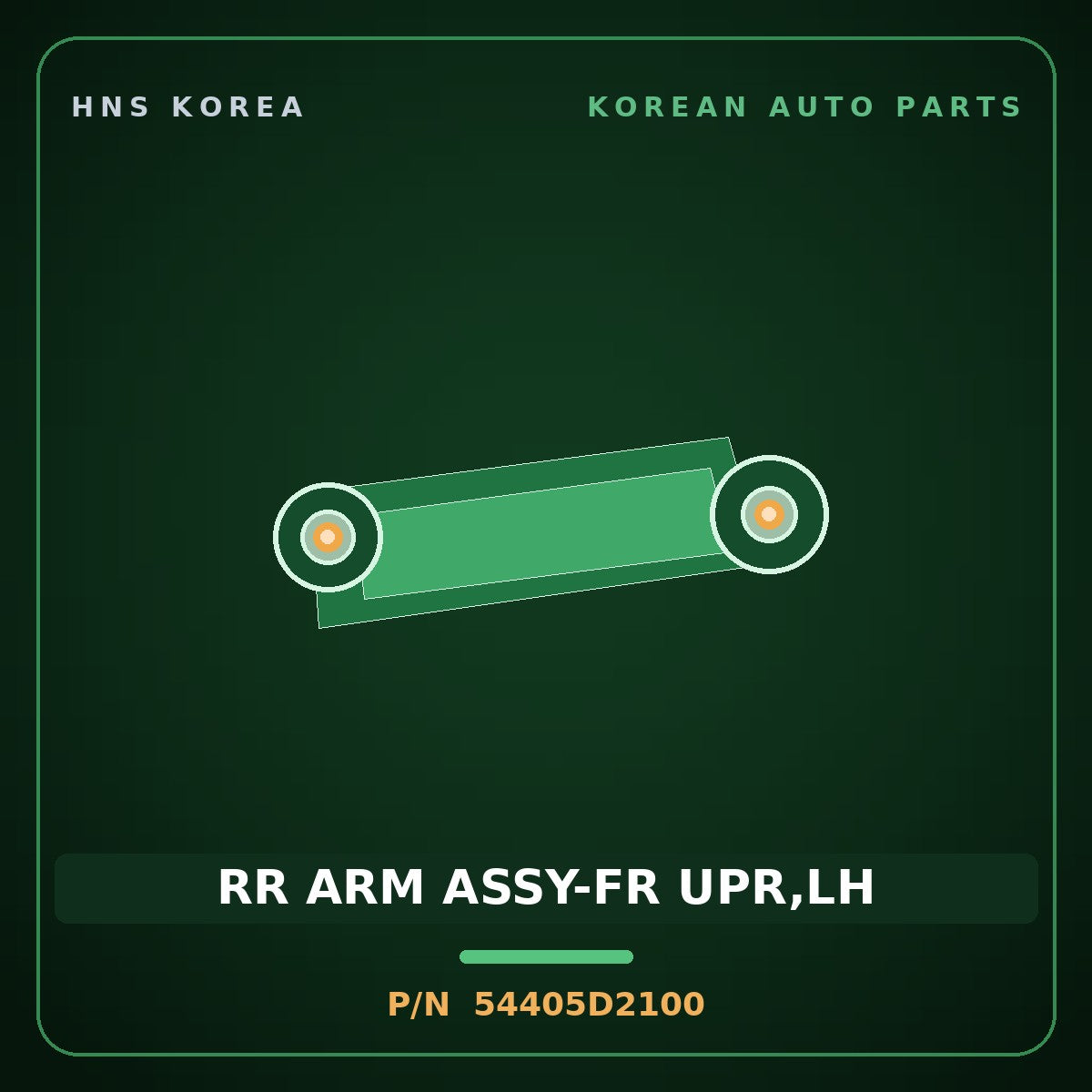 Genuine Mobis RR ARM ASSY-FR UPR,LH 54405D2100 for G90 2016 HNS Parts Korea