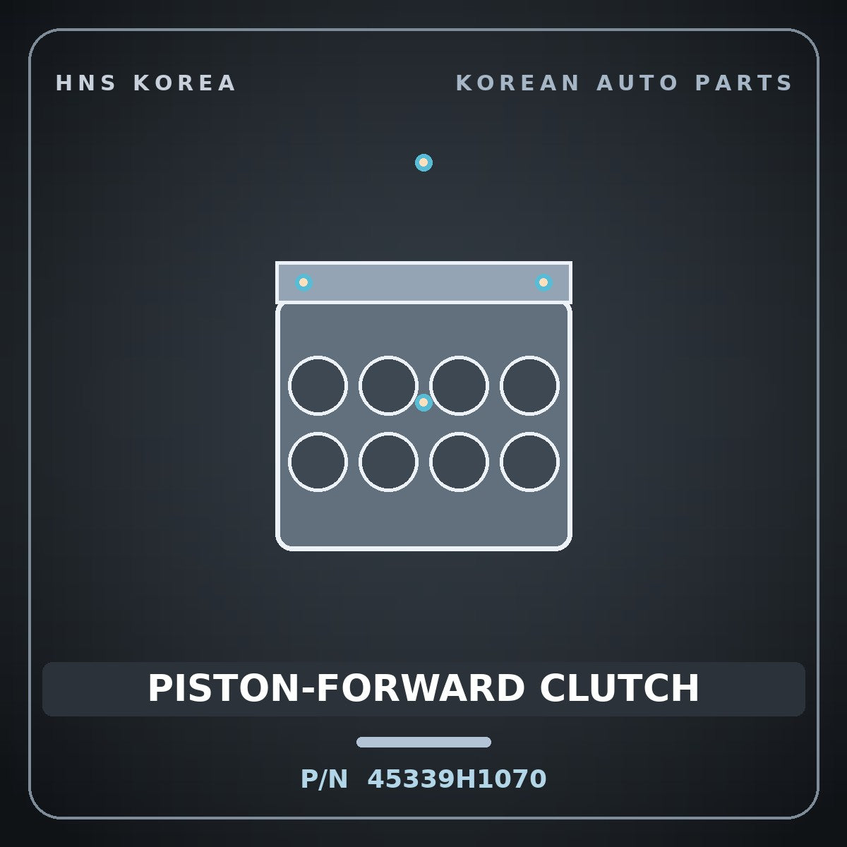 Genuine Mobis PISTON-FORWARD CLUTCH 45339H1070 for Grand Starex 2000 HNS Parts Korea