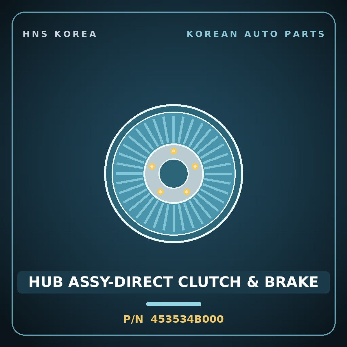 Genuine Mobis HUB ASSY-DIRECT CLUTCH & BRAKE 453534B000 for Galloper 1990 HNS Parts Korea