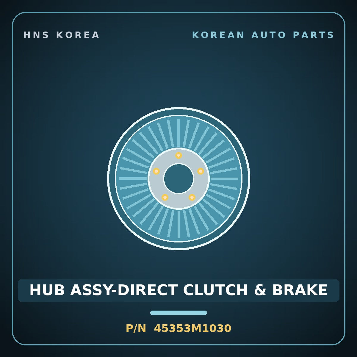 Genuine Mobis HUB ASSY-DIRECT CLUTCH & BRAKE 45353M1030 for Galloper 1990 HNS Parts Korea