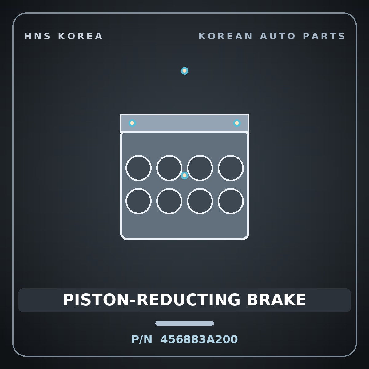 Genuine Mobis PISTON-REDUCTING BRAKE 456883A200 for Grandeur 2004 HNS Parts Korea