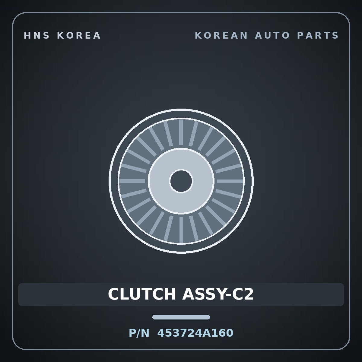 Genuine Mobis CLUTCH ASSY-C2 453724A160 for Grand Starex 1997 HNS Parts Korea