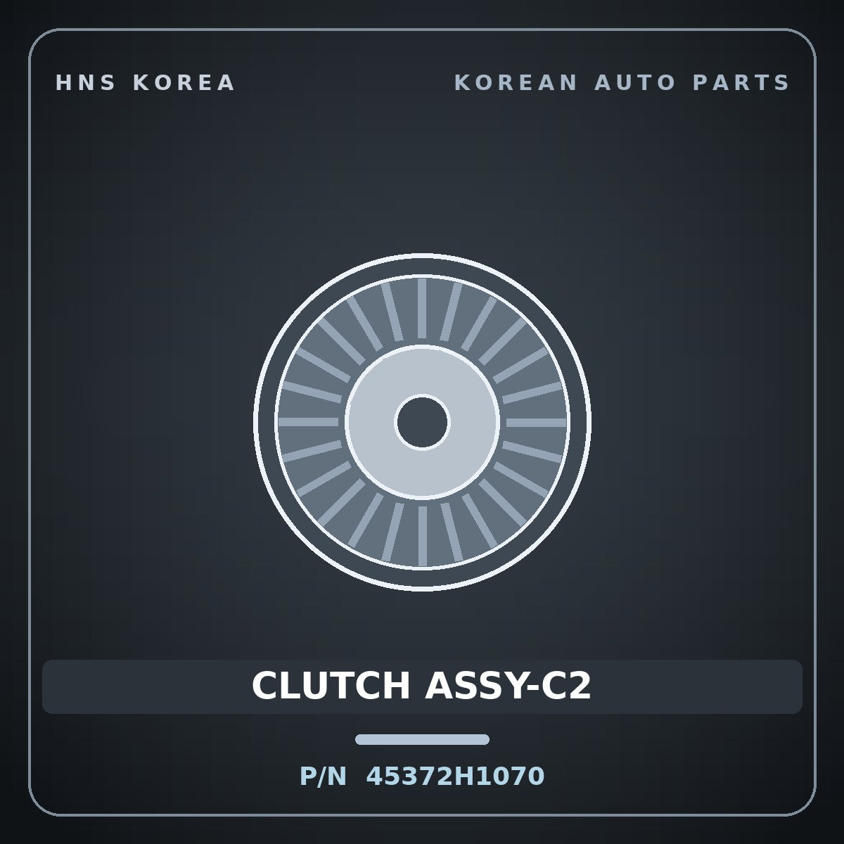 Genuine Mobis CLUTCH ASSY-C2 45372H1070 for Grand Starex 2000 HNS Parts Korea