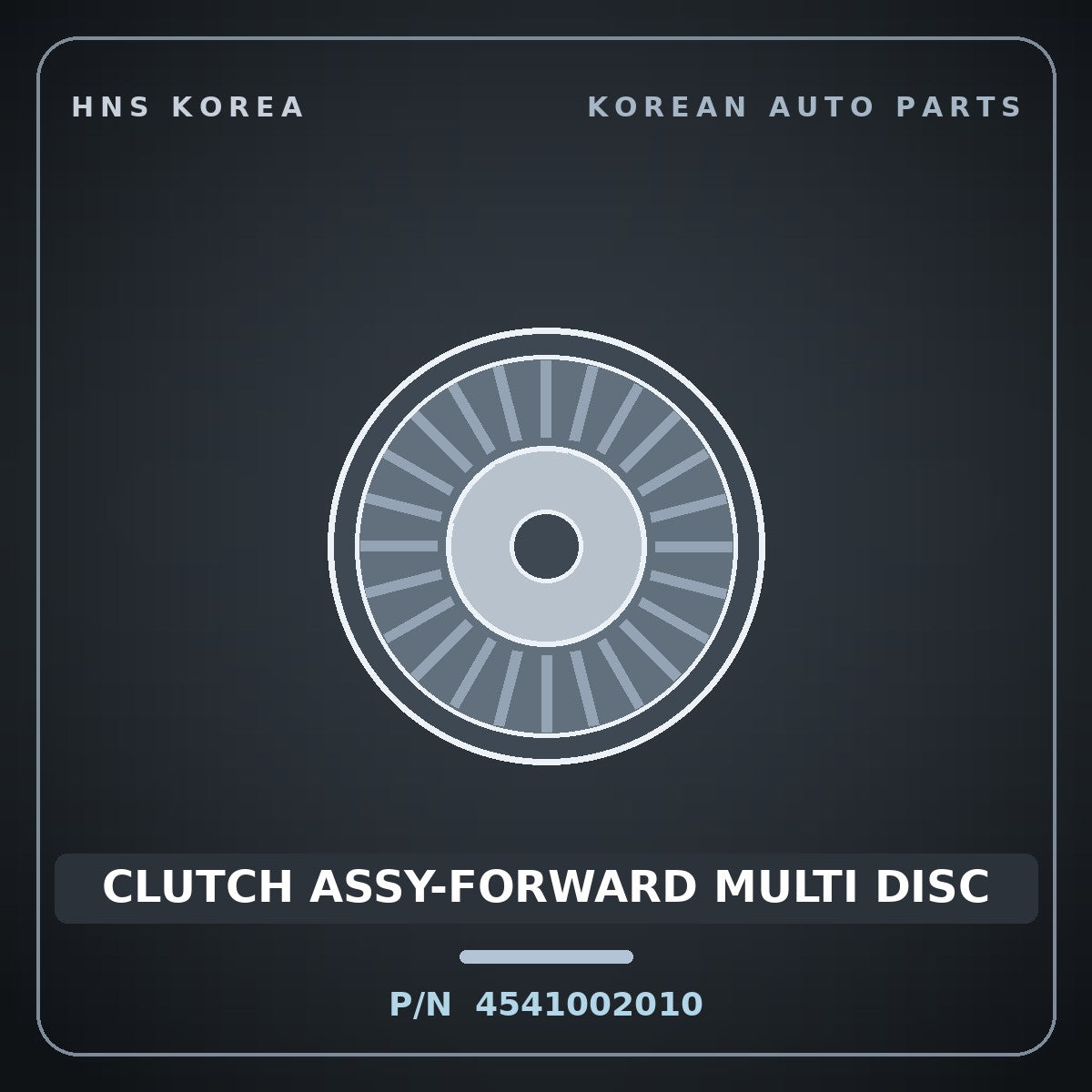 Genuine Mobis CLUTCH ASSY-FORWARD MULTI DISC 4541002010 for Atos 1998 HNS Parts Korea