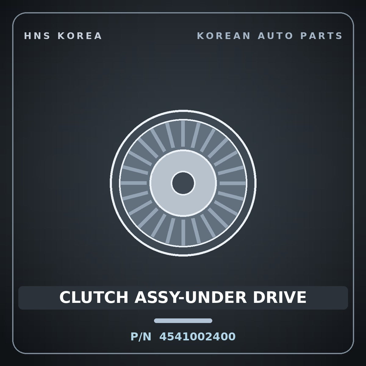 Genuine Mobis CLUTCH ASSY-UNDER DRIVE 4541002400 for Morning 2008 HNS Parts Korea