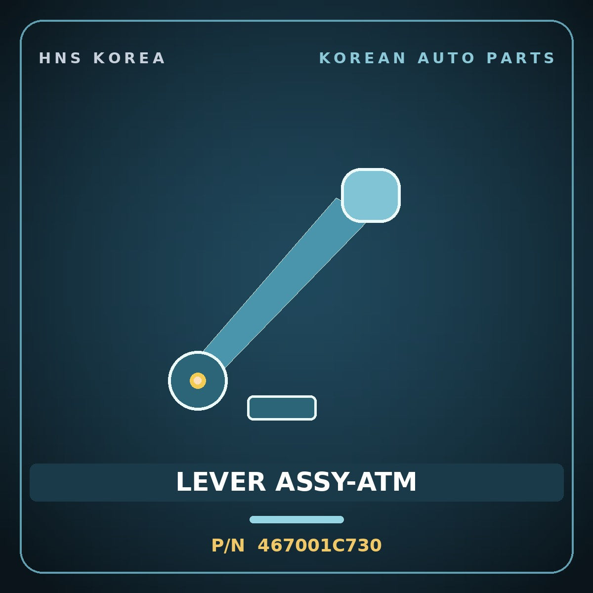 Genuine Mobis LEVER ASSY-ATM 467001C730 for Click 2002 HNS Parts Korea