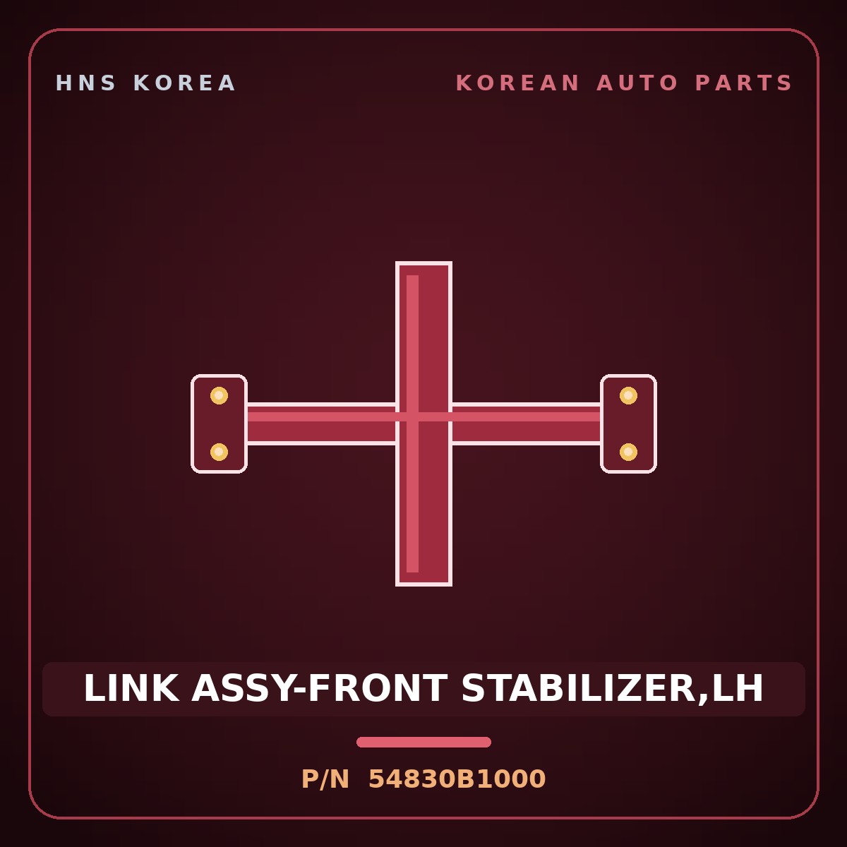 Genuine Mobis LINK ASSY-FRONT STABILIZER,LH 54830B1000 for G80 2014 HNS Parts Korea