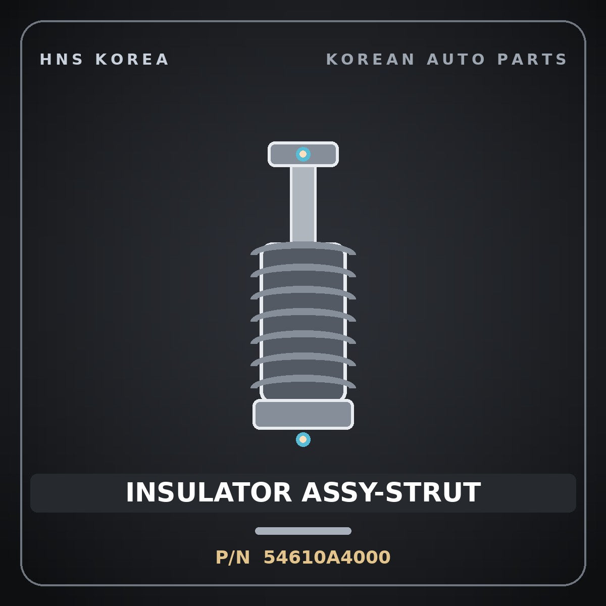 Genuine Mobis INSULATOR ASSY-STRUT 54610A4000 for Carens 2012 HNS Parts Korea