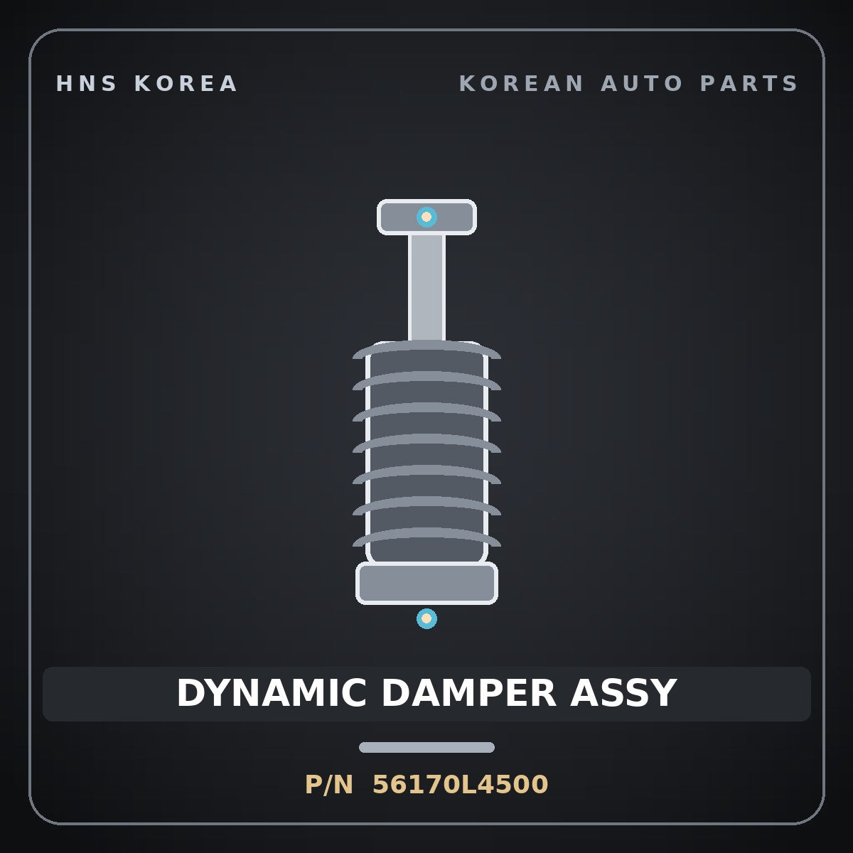 Genuine Mobis DYNAMIC DAMPER ASSY 56170L4500 for Sonata 2023 HNS Parts Korea