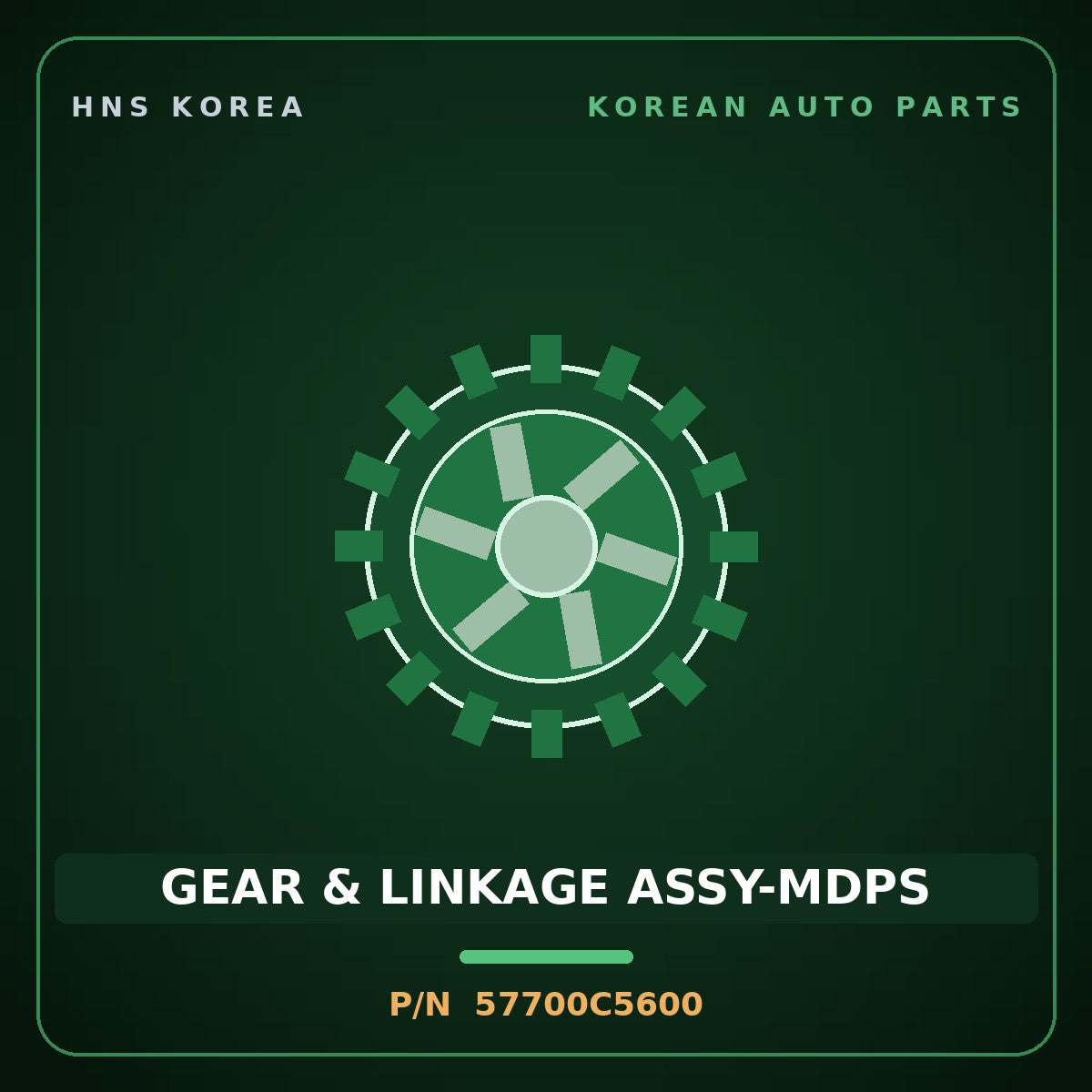 Genuine Mobis GEAR & LINKAGE ASSY-MDPS 57700C5600 for Sorento 2018 HNS Parts Korea