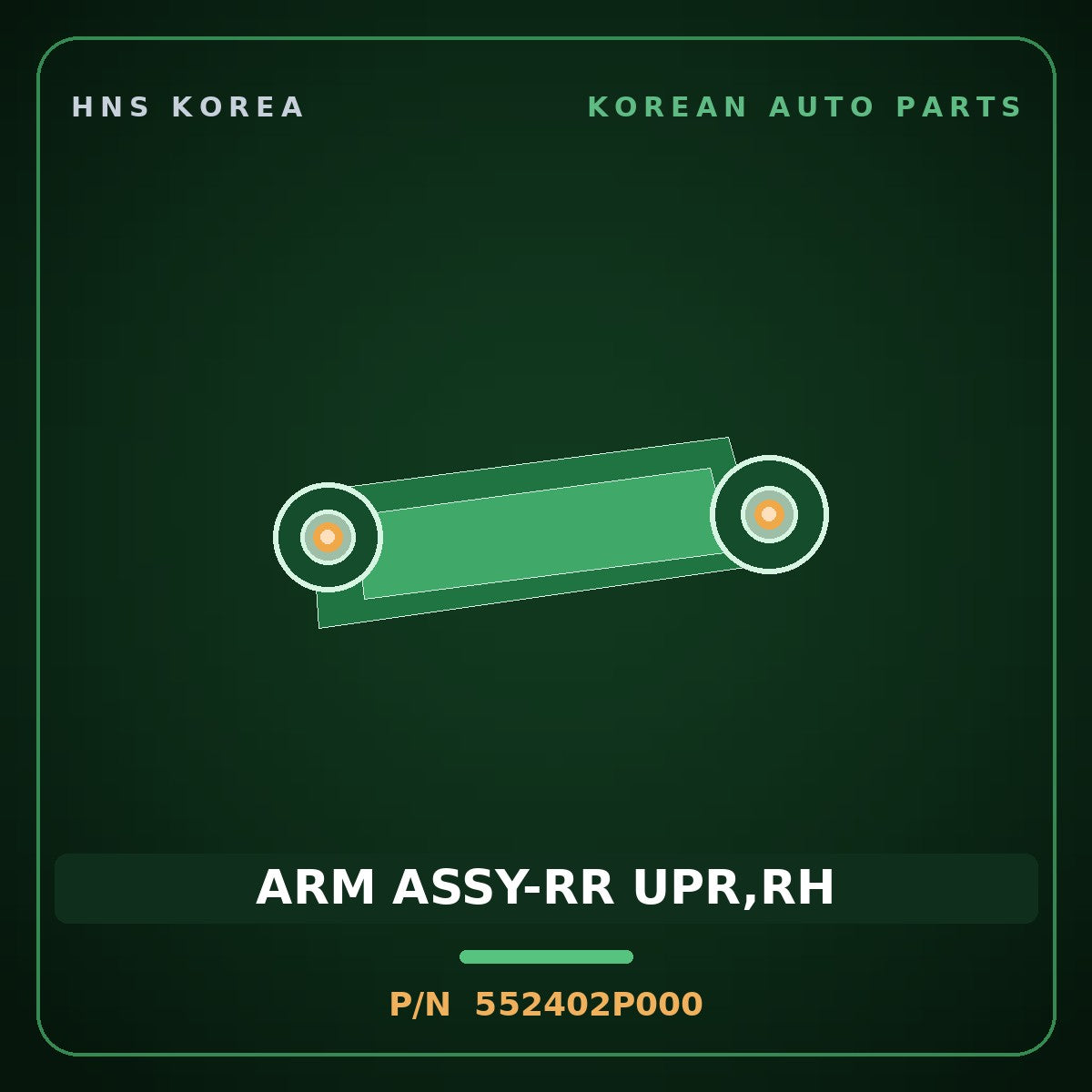 Genuine Mobis ARM ASSY-RR UPR,RH 552402P000 for Santa Fe 2009 HNS Parts Korea