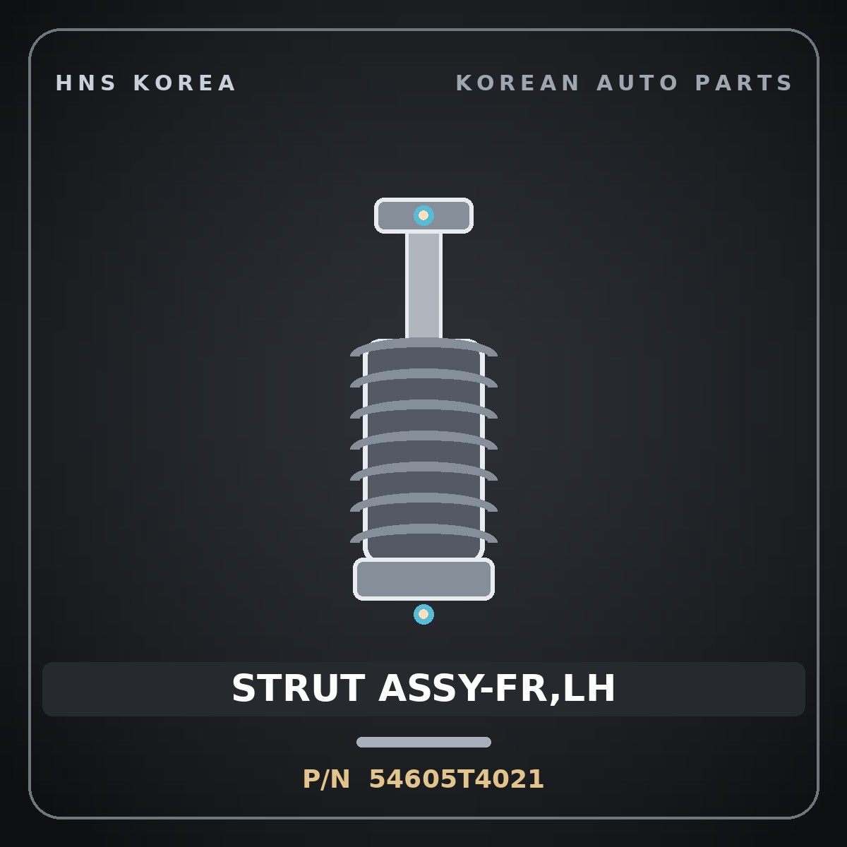 Genuine Mobis STRUT ASSY-FR,LH 54605T4021 for G90 2022 HNS Parts Korea