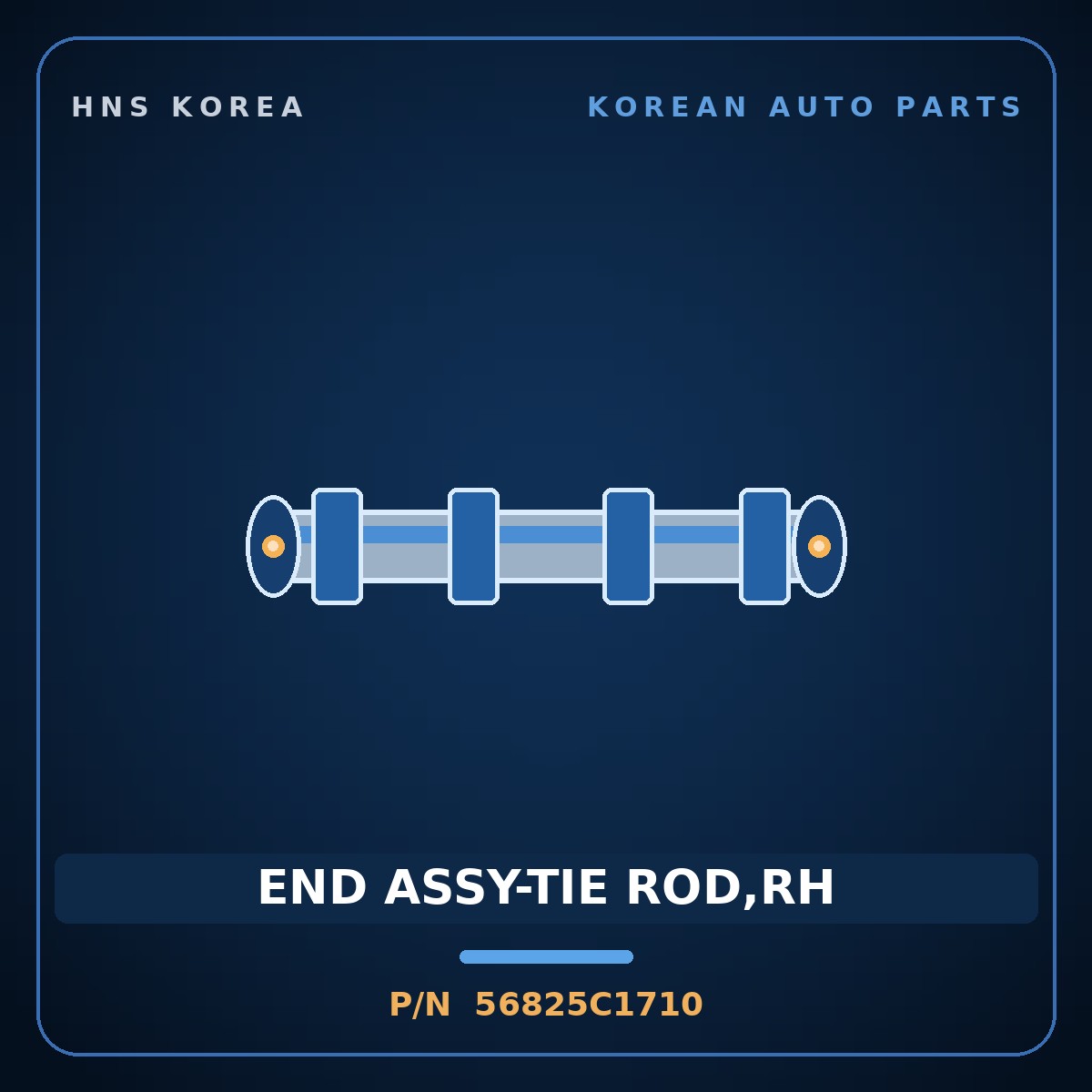 Genuine Mobis END ASSY-TIE ROD,RH 56825C1710 for K5 2018 HNS Parts Korea