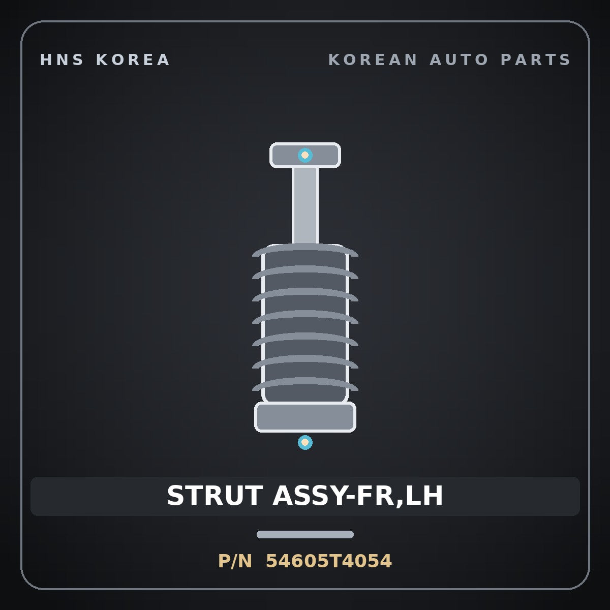 Genuine Mobis STRUT ASSY-FR,LH 54605T4054 for G90 2022 HNS Parts Korea