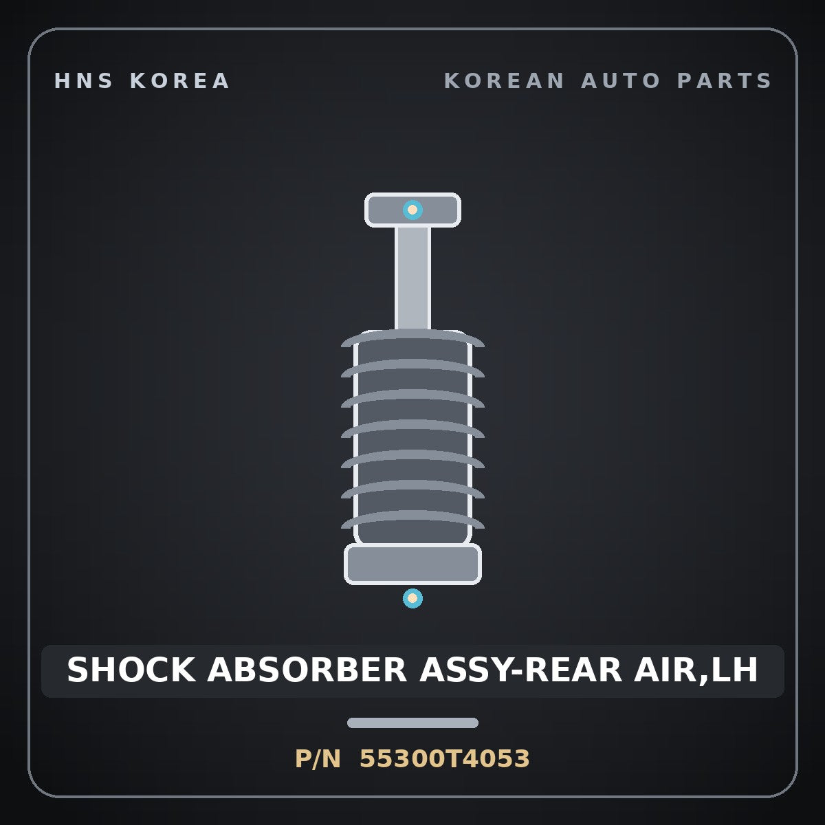 Genuine Mobis SHOCK ABSORBER ASSY-REAR AIR,LH 55300T4053 for G90 2022 HNS Parts Korea