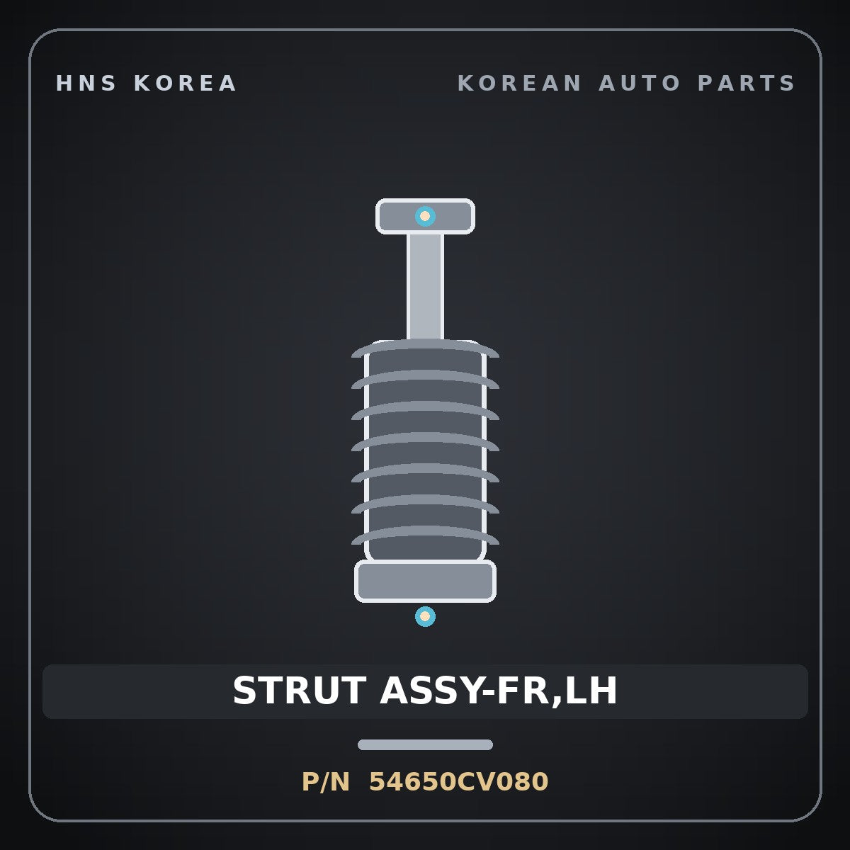 Genuine Mobis STRUT ASSY-FR,LH 54650CV080 for EV6 2024 HNS Parts Korea
