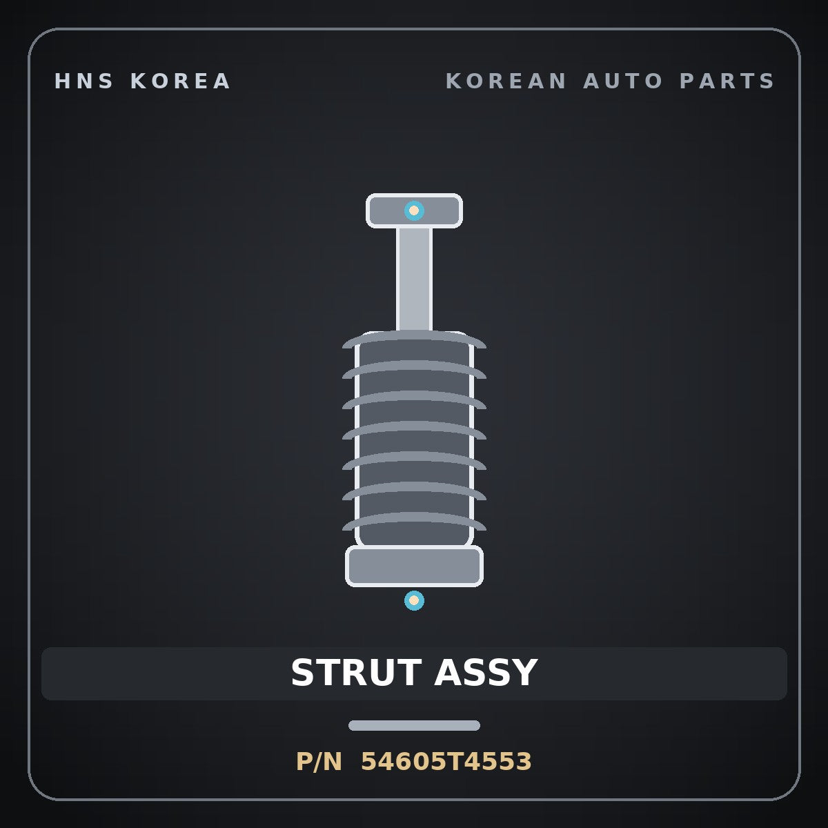 Genuine Mobis STRUT ASSY 54605T4553 for G90 2022 HNS Parts Korea