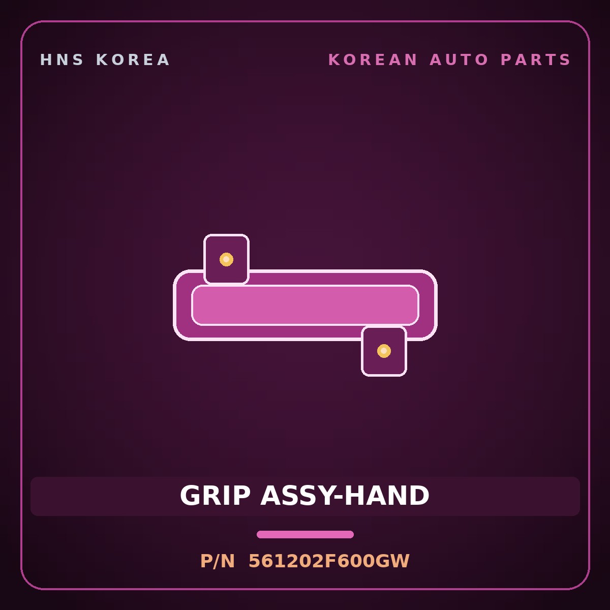 Genuine Mobis GRIP ASSY-HAND 561202F600GW for Cerato 2003 HNS Parts Korea