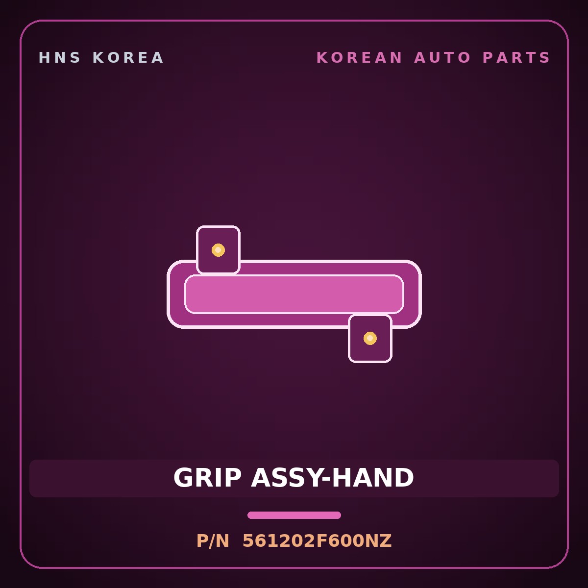 Genuine Mobis GRIP ASSY-HAND 561202F600NZ for Cerato 2003 HNS Parts Korea