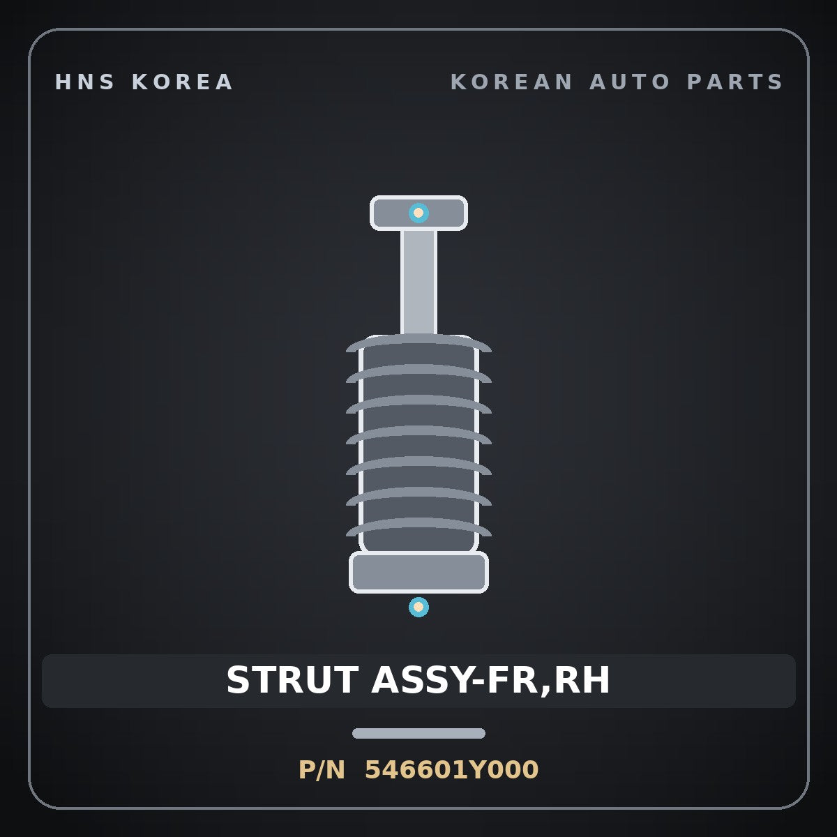 Genuine Mobis STRUT ASSY-FR,RH 546601Y000 for Morning 2011 HNS Parts Korea