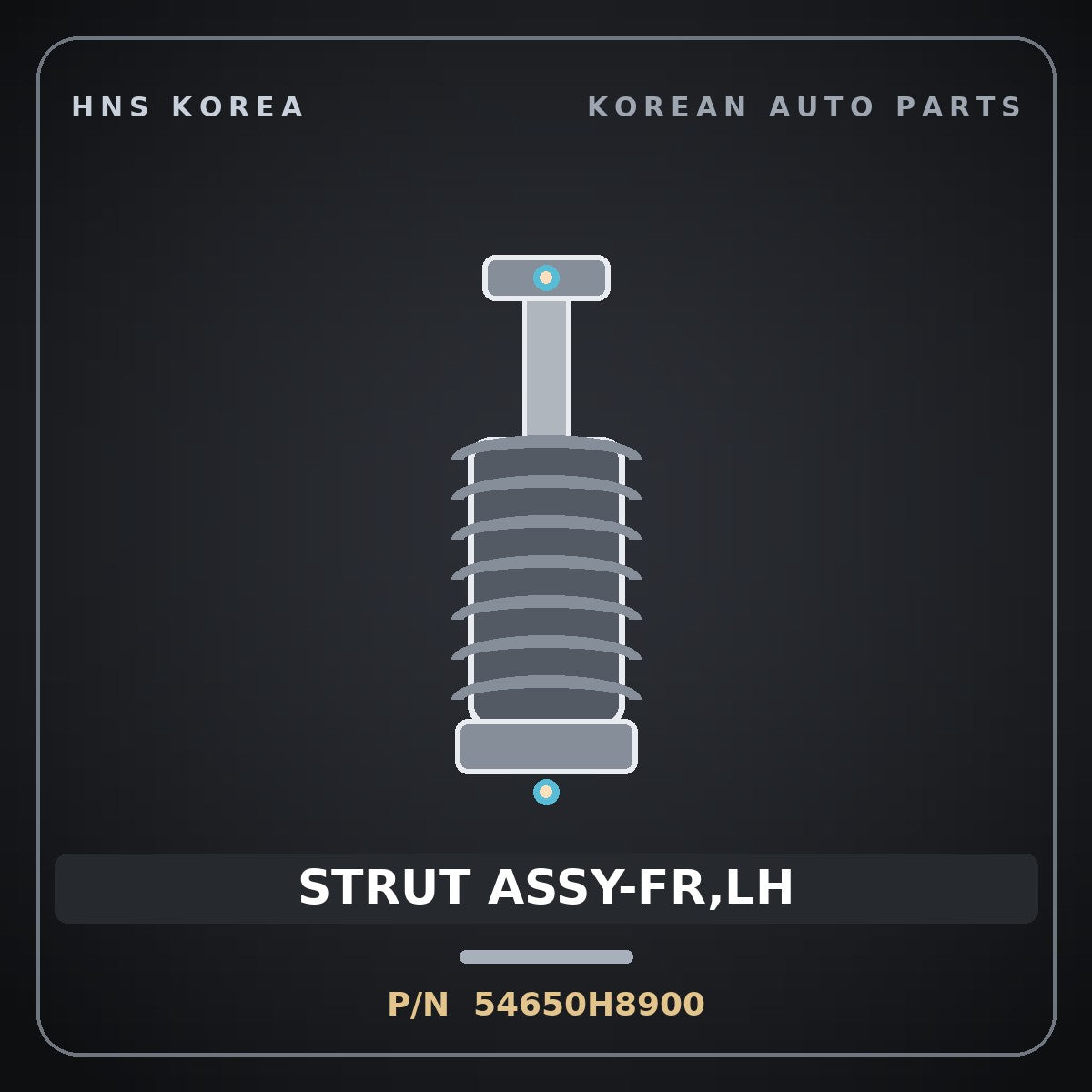 Genuine Mobis STRUT ASSY-FR,LH 54650H8900 for Stonic 2017 HNS Parts Korea
