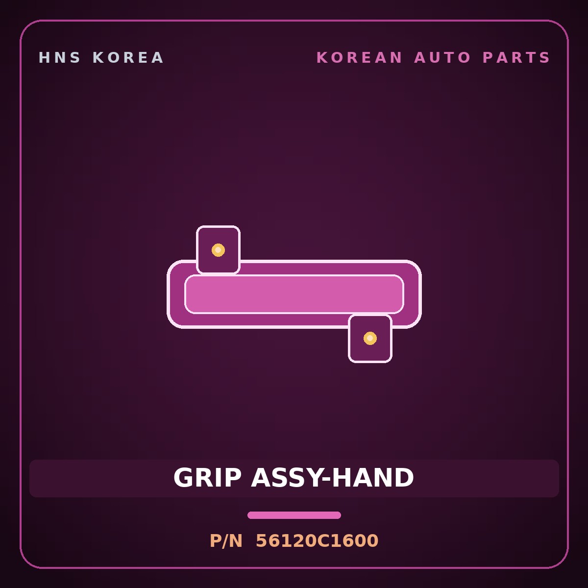 Genuine Mobis GRIP ASSY-HAND 56120C1600 for Grandeur 2016 HNS Parts Korea