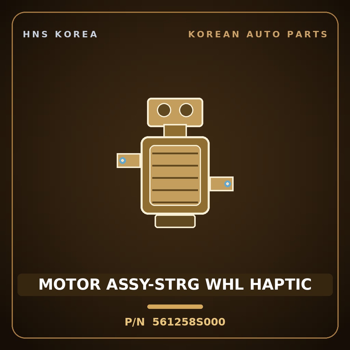Genuine Mobis MOTOR ASSY-STRG WHL HAPTIC 561258S000 for Express 2013 HNS Parts Korea