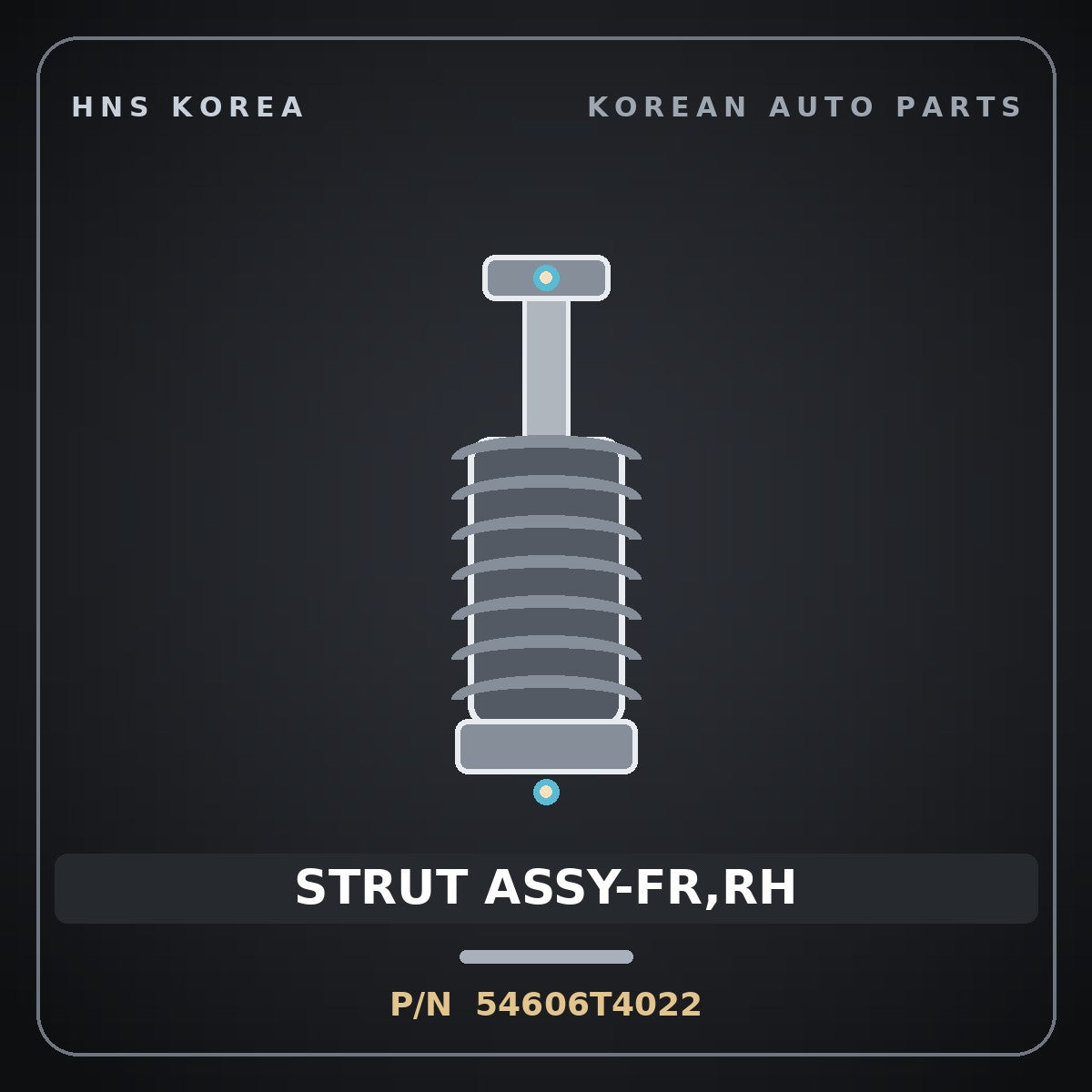 Genuine Mobis STRUT ASSY-FR,RH 54606T4022 for G90 2022 HNS Parts Korea