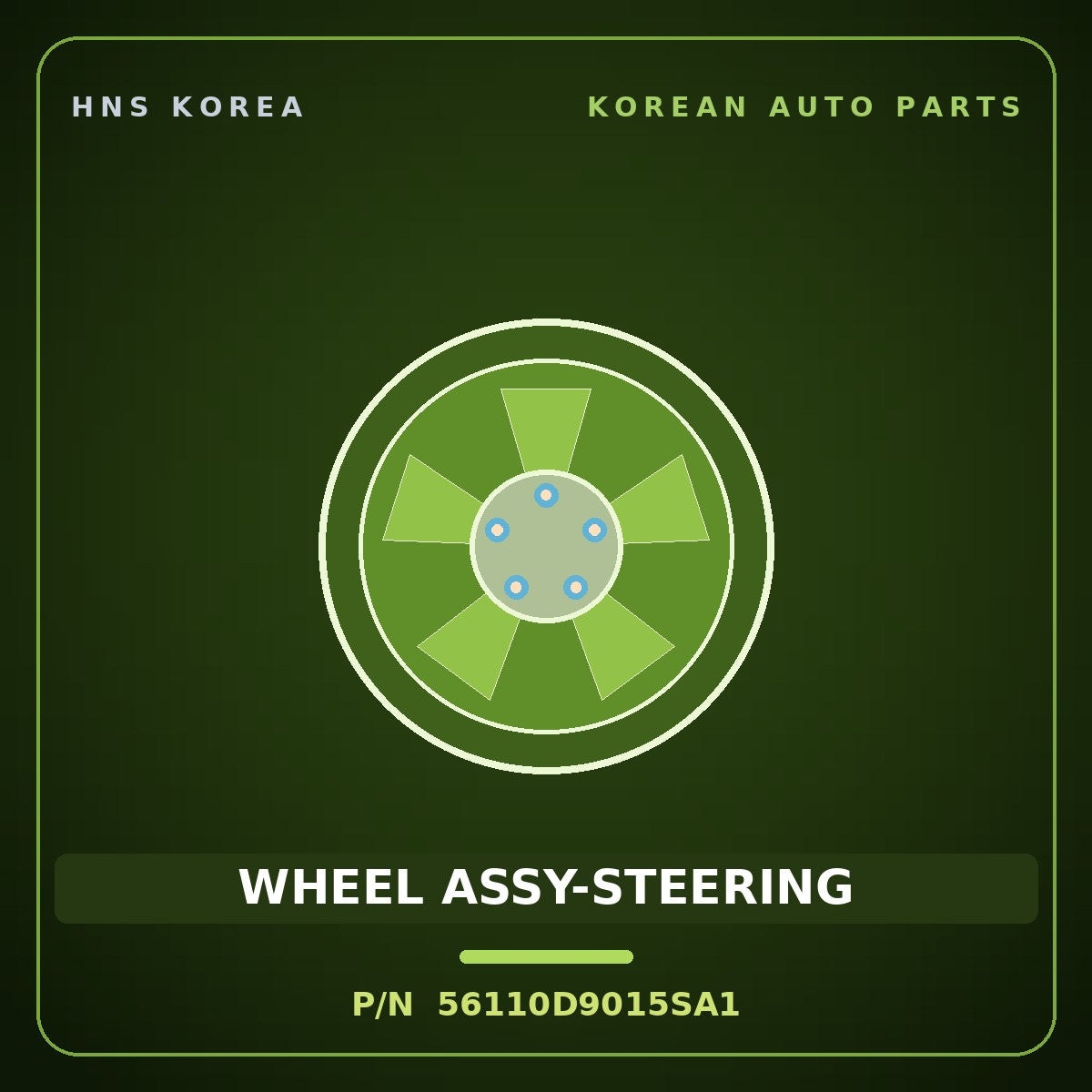 Genuine Mobis WHEEL ASSY-STEERING 56110D9015SA1 for Sportage 2016 HNS Parts Korea