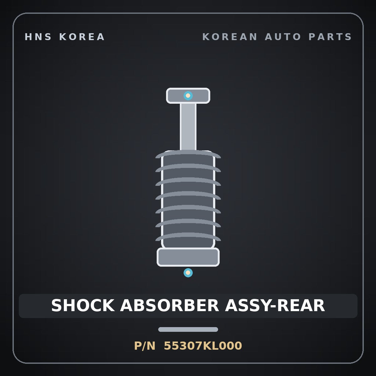 Genuine Mobis SHOCK ABSORBER ASSY-REAR 55307KL000 for Ioniq 6 2023 HNS Parts Korea