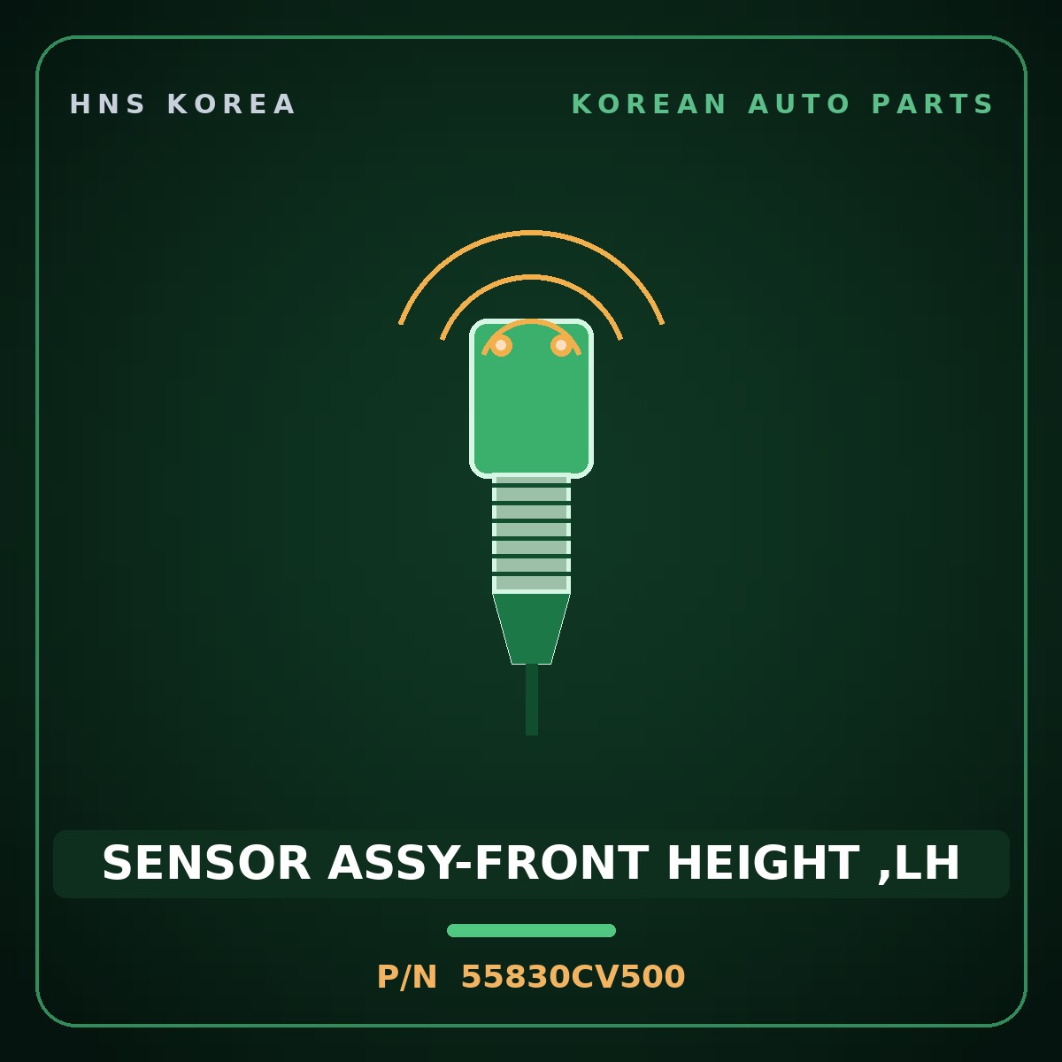 Genuine Mobis SENSOR ASSY-FRONT HEIGHT ,LH 55830CV500 for EV6 2024 HNS Parts Korea
